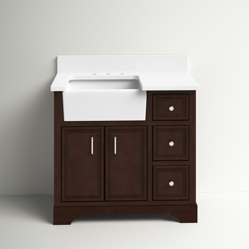 Sand & Stable Emiliano 36'' Single Bathroom Vanity with Top & Reviews